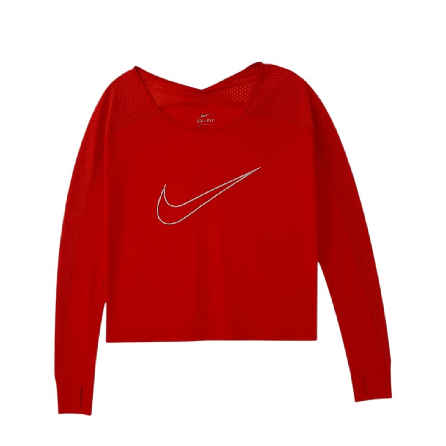 Nike Dri-FIT Γυναικεία Μακρυμάνικη Running Μπλούζα Κόκκινη